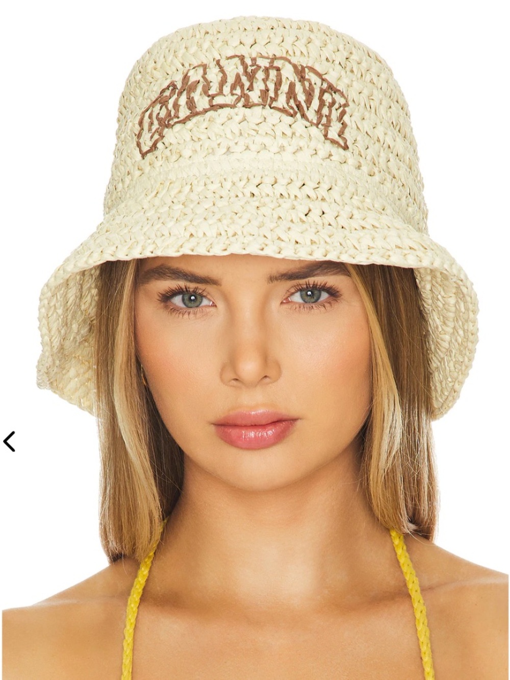 Ganni Summer Straw Bucket Hat